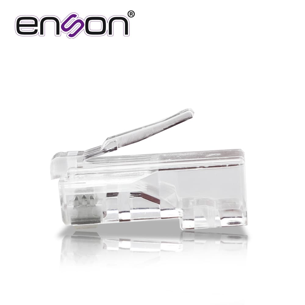CONECTOR RJ45 PARA CABLE UTP CAT6 ENSON RJ45-CAT6 DE 8 PINES, VELOCIDAD DE HASTA 1000MBPS - Miniatura 3