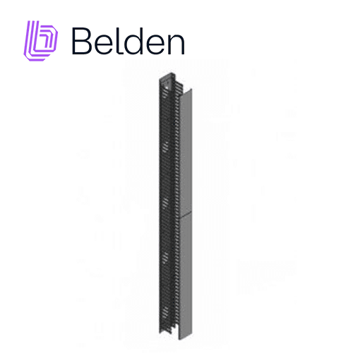 ORGANIZADOR VERTICAL BELDEN VCMFDR4X4 / INTERIOR / NEGRO / ALTURA  213.36 CM / ANCHO 10.16 CM / PROFUNDIDAD 10.16 CM / PESO 5.9 KG / CON TAPA / PIEZA - Miniatura 2
