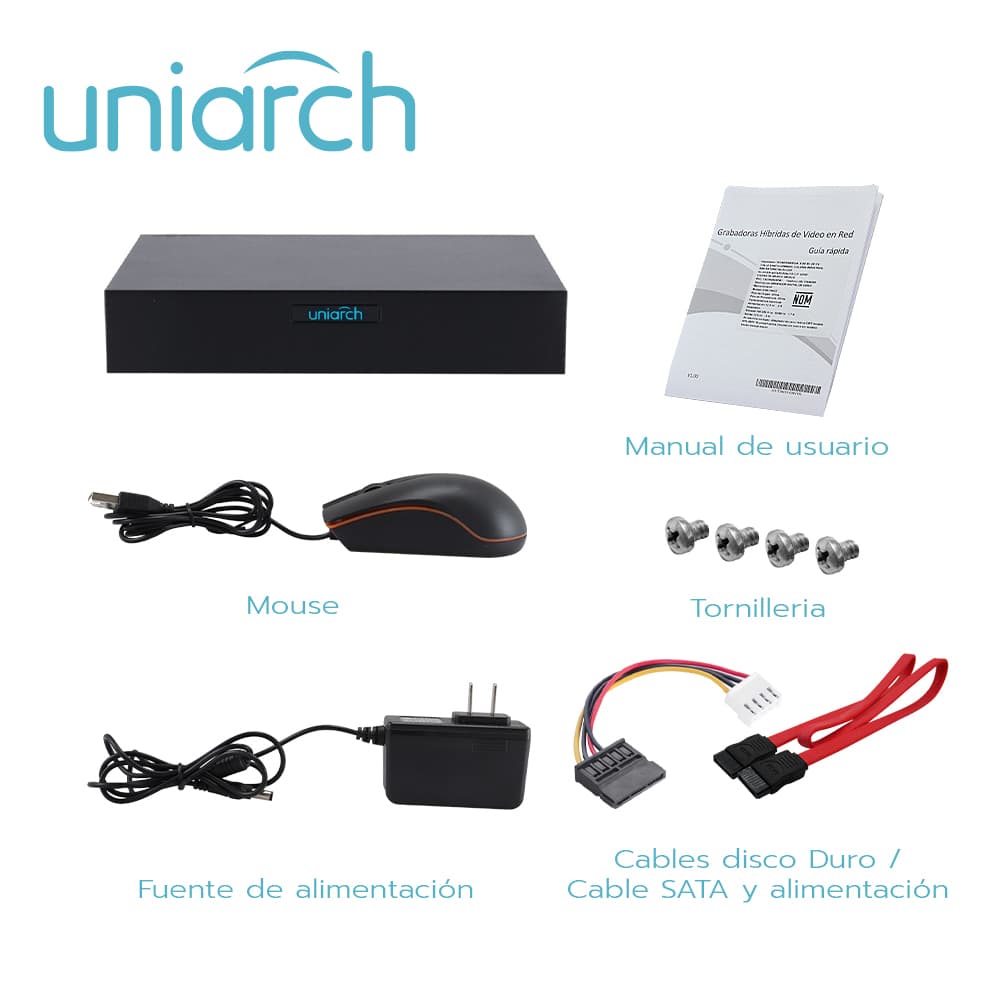 DVR PENTAHIBRIDO UNIARCH XVR-108F / 10 CANALES DE VIDEO / 8 CANALES ANALOGICOS (2 MP LITE) / 2 CANALES IP (6 MP) / SALIDA SIMULTANEA HDMI / VGA / 1 DISCO DURO DE 6 TB / 12 VCD / AUDIO SOBRE COAXIAL (SOLO EN TVI) - Miniatura 4