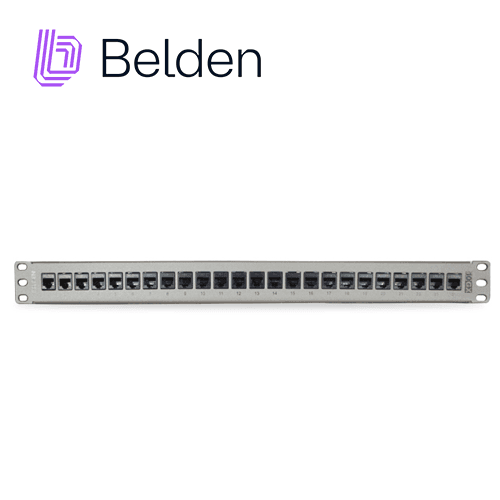 PATCH PANEL KEYCONNECT CAT6A BELDEN AX103254 / TITANIUM / 24 PUERTOS / 1UR / PRECARGADO / PIEZA - Miniatura 2