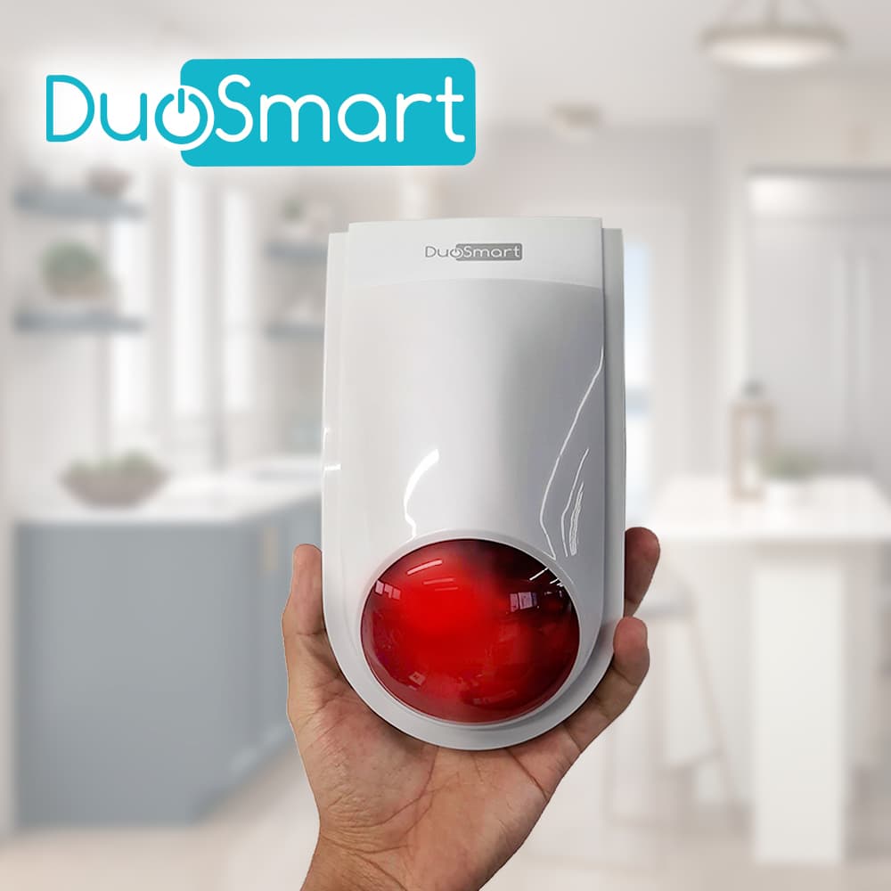 SIRENA INTELIGENTE WIFI 2.4 DUOSMART B20 STANDALONE MONITOREO EN APP DUOSMART  **SOPORTA DISPOSITIVOS RF DUOSMART SERIE C**  20 CONTROLES 60 DISPOSITIVOS EN MODO 24HRS AUDIBLE INTERIORES O PERIMETRALES - Miniatura 4