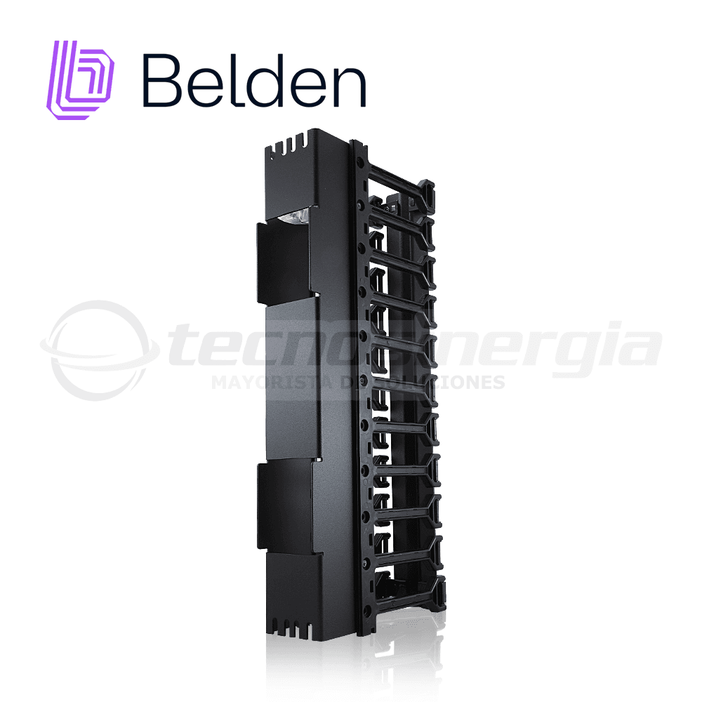 ORGANIZADOR HORIZONTAL CON DEDOS MOLDEADOS Y CUBIERTA ABATIBLE BELDEN BHH192UR / INTERIOR / NEGRO / 2UR / PIEZA - Miniatura 6