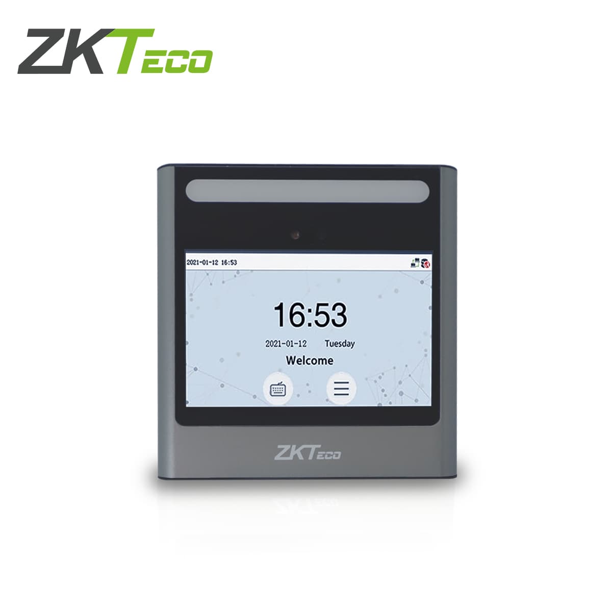 TERMINAL DE ACCESO Y ASISTENCIA CON RECONOCIMIENTO FACIAL Y CONTRASEÑA EFACE10  ZKTECO PANTALLA DE 4.3 PULGADAS 500 ROSTROS/ 150,000 EVENTOS  SALIDA DE RELEVADOR ACEPTA BOTON TCP/IP ADMS  COMPATIBLE CON BIOTIME PRO Y BIOACCESS IVS MODULO DE ASISTENCI - Miniatura 3
