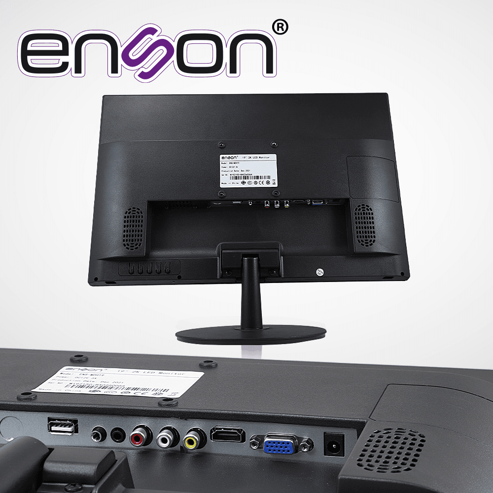 MONITOR LED FULL HD DE ENSON MODELO ENS-MDH19 DE 19 PULGADAS RESOLUCION DE 1920 X 1080 ENTRADA DE VIDEO HDMI/VGA SALIDA DE AUDIO HDMI/RCA PUERTO USB - Miniatura 5