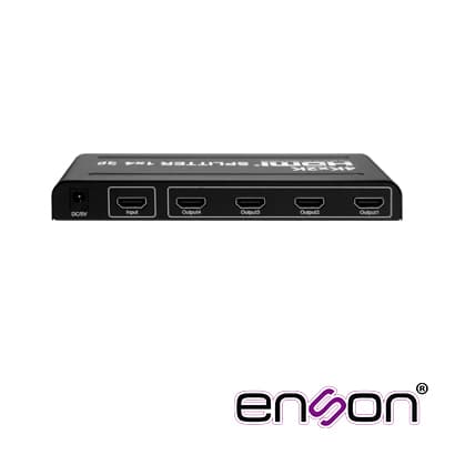DISTRIBUIDOR HDMI ENSON ENS-HDMI14 CON UNA ENTRADA Y CUATRO SALIDAS HDMI PARA DISTRIBUIR EL VIDEO DE UN DISPOSITIVO (LAPTOP, GRABADOR DE VIDEO, CONSOLAS DE VIDEOJUEGO, ETC) A CUATRO PANTALLAS DISTINTAS AL MISMO TIEMPO, INCLUYE FUENTE DE ALIMENTACION  - Miniatura 2