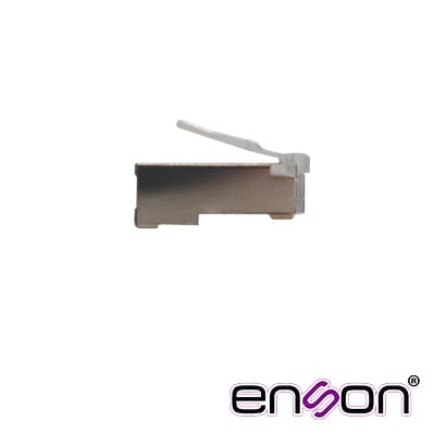 CONECTOR PLUG  SRJ45 BLINDADO CAT6 ENSON ENS-SRJ45-CAT6 PARA CABLE UTP BLINDADO PONCHADO TRADICIONAL - Miniatura 5