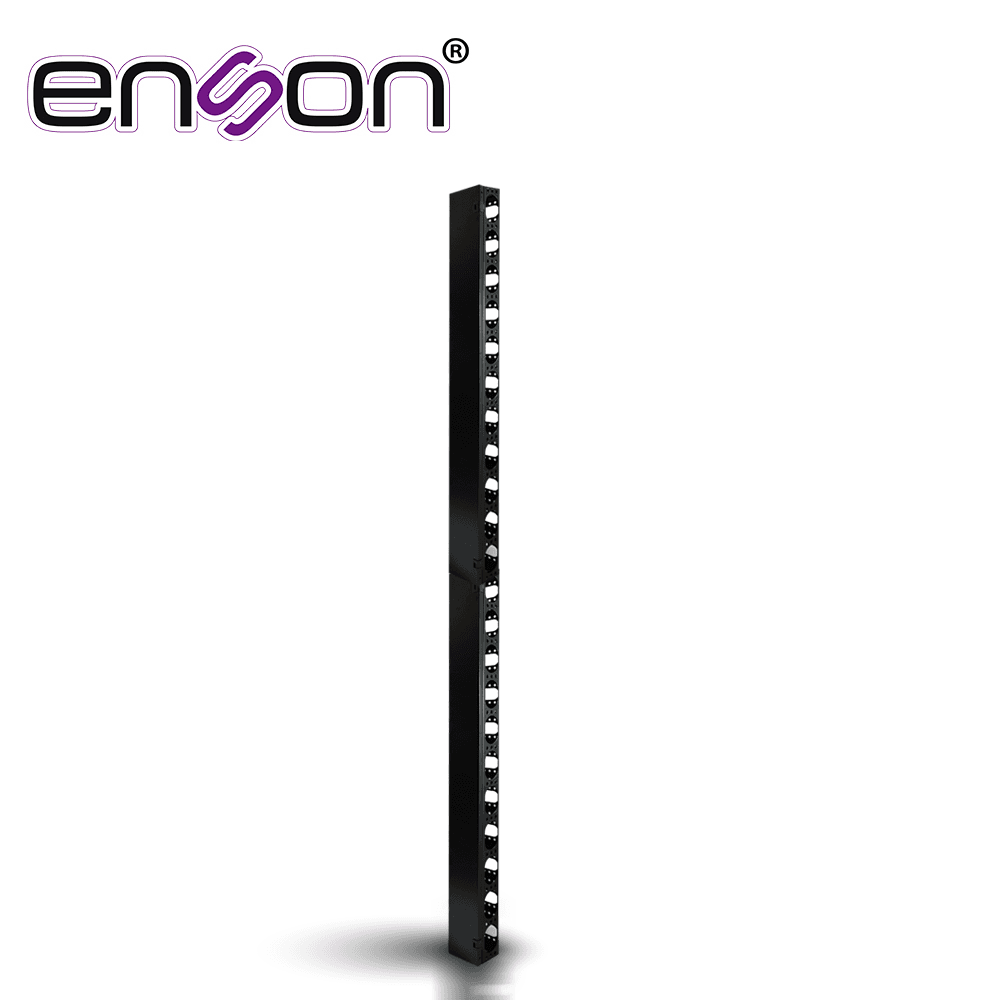 ORGANIZADOR VERTICAL ENSON ENS-VM25U PARA RACK DE 25UR CON VENTANAS DE ACCESO DE CABLEADO FABRICADO EN METAL TAPA REMOVIBLE PARA MEJOR ACCESO - Miniatura 2