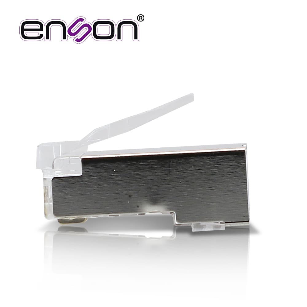 PLUG FACIL PONCHADO BLINDADO ENSON EPRO-SPLUG5E-50 BOTE DE 50 PZS PARA CABLE UTP CAT5E CON SISTEMA DE PASO DE CABLES PASSTRU QUE FACILITA EL PONCHADO DE CABLE UTP YA QUE SE PUEDE IDENTIFICAR ERRORES DE MANERA MAS FACIL, REQUIERE USO DE PINZAS EPRO-PL - Miniatura 4