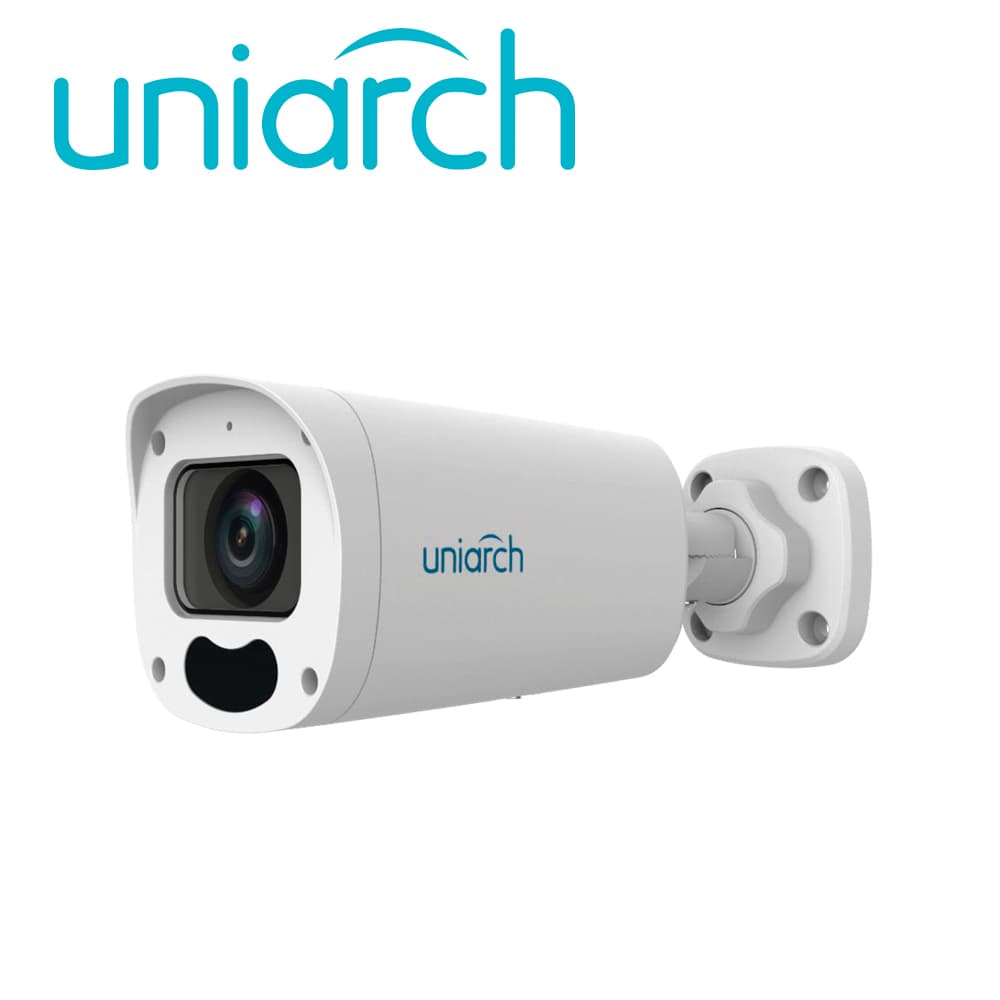 CAMARA IP BULLET UNIARCH IPC-B312-APKZ / 2MP / ULTRA265/ LENTE MOTORIZADO 2.8 MM-12 MM  / WDR 120DB / MICROFONO EMBEBIDO / RANURA PARA MICRO SD 128 GB /  IR 50M / POE AT Y 12VCD / ANALITICAS HUMAN BODY DETECTION / IP67 / BOTON DE RESET - Miniatura 2
