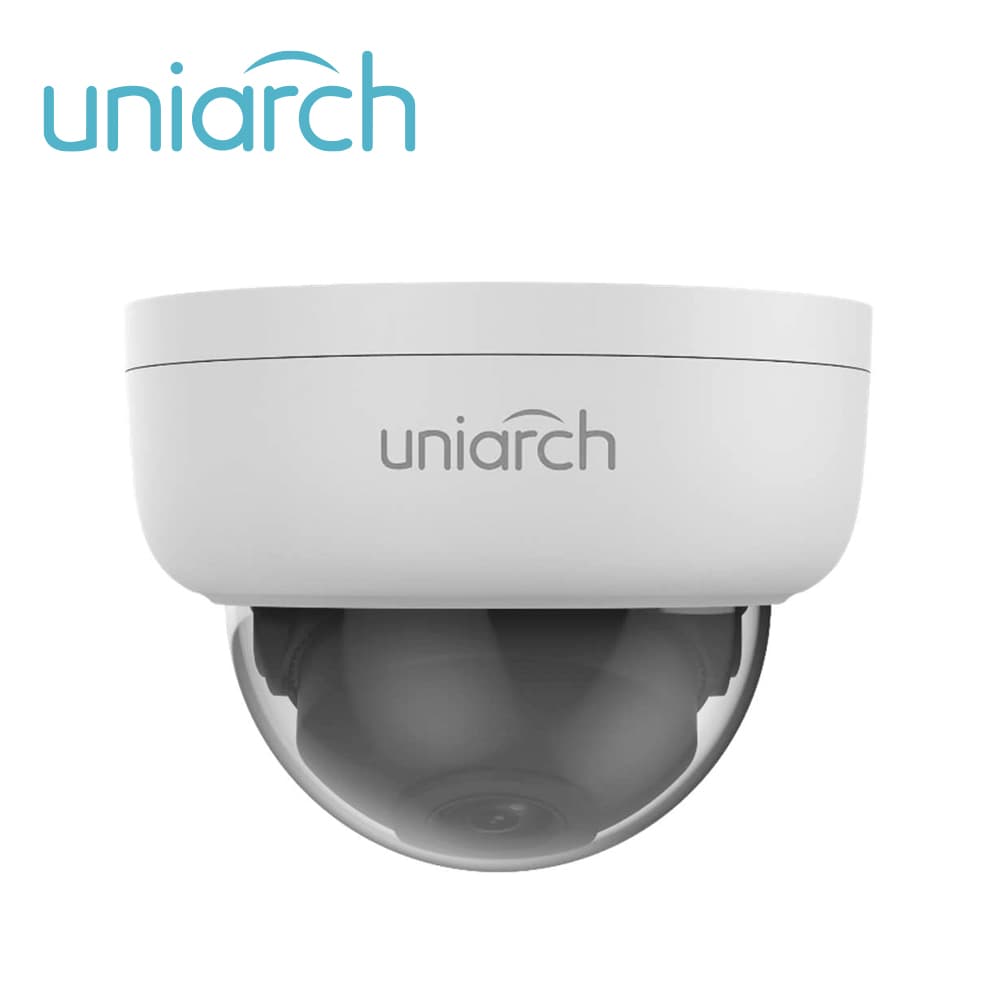 CAMARA IP DOMO UNIARCH IPC-D124-PF28K / 4MP / ULTRA265 / LENTE 2.8 MM /  DWDR / RANURA PARA MEMORIA SD HASTA 128 GB  / DIGITAL DEFOG /  IR 30M / IK10 / POE AF / 12 VCD /  IP67 - Miniatura 2