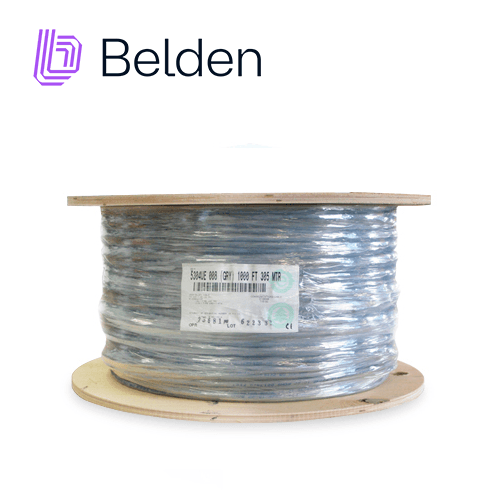 CABLE DE SEGURIDAD Y ALARMA BELDEN 5304UE 0081000 / INTERIOR / GRIS / 6 CONDUCTORES / 18 AWG / MULTIFILAR / FORRO PVC / CMR / BOBINA / 1,000 PIES 305 METROS - Miniatura 2