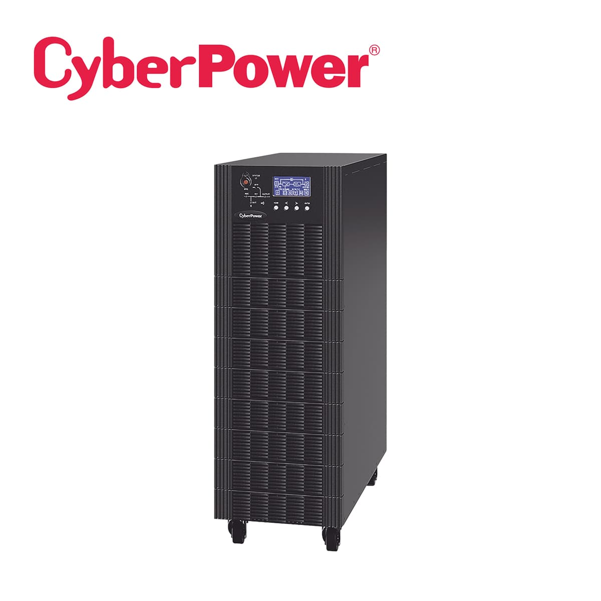 UPS TRIFASICO 10 KVA / 10 KW CYBERPOWER HSTP3T10K100P5M 5 MINUTOS DE RESPALDO AL 100 POR CIENTO DE CARGA TOPOLOGIA ONLINE DOBLE CONVERSION VOLTAJE DE 208-220 VCA DE LL INCLUYE MODULO Y BANCO DE BATERIAS - Miniatura 2