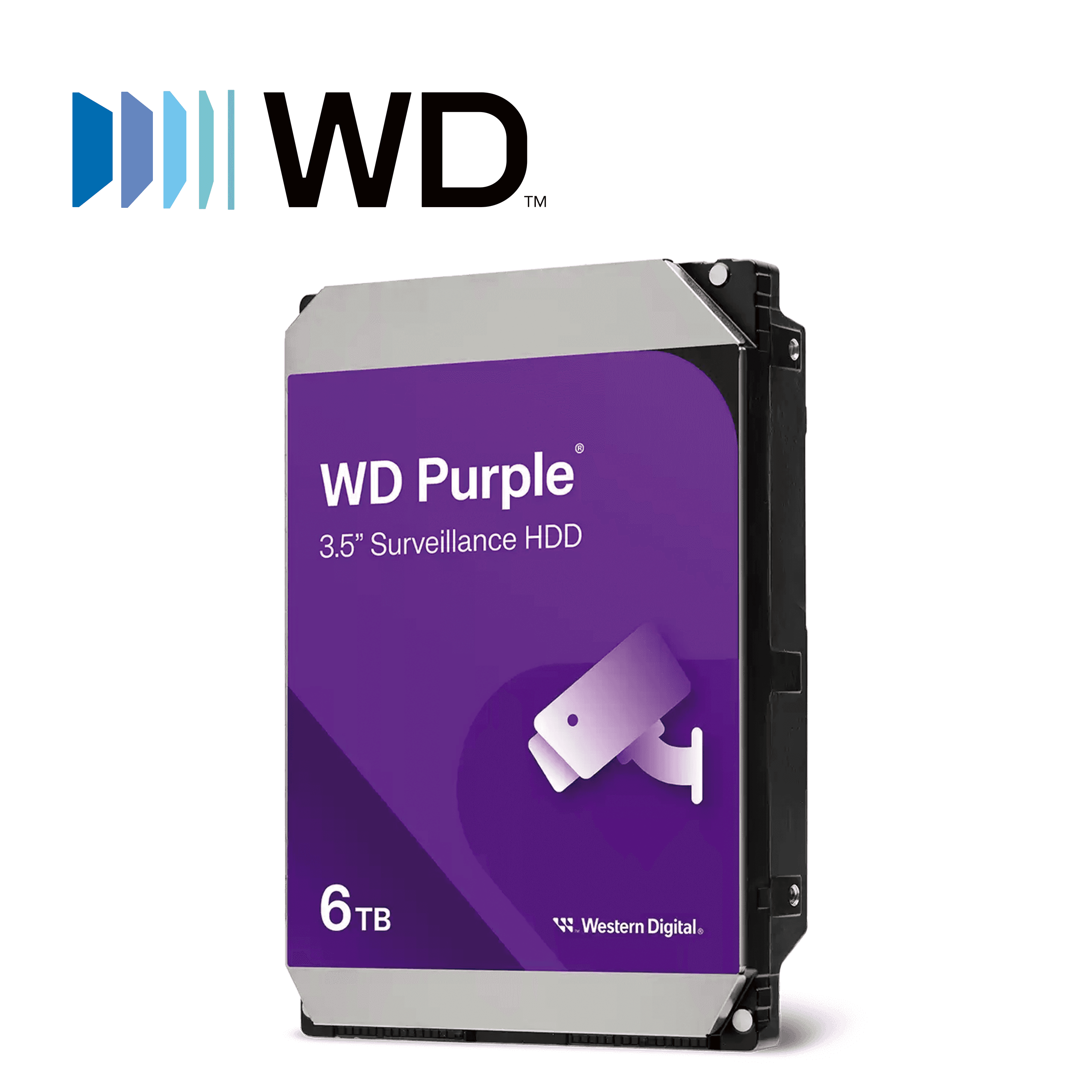 DISCO DURO DD 6TB SATA WD PURPLE WD64PURZ 24/7 OPTIMIZADO PARA VIDEOVIGILANCIA SATA III 6GB/S 5400 RPM COMPATIBLE CON DVR Y NVR DE CUALQUIER MARCA - Miniatura 3