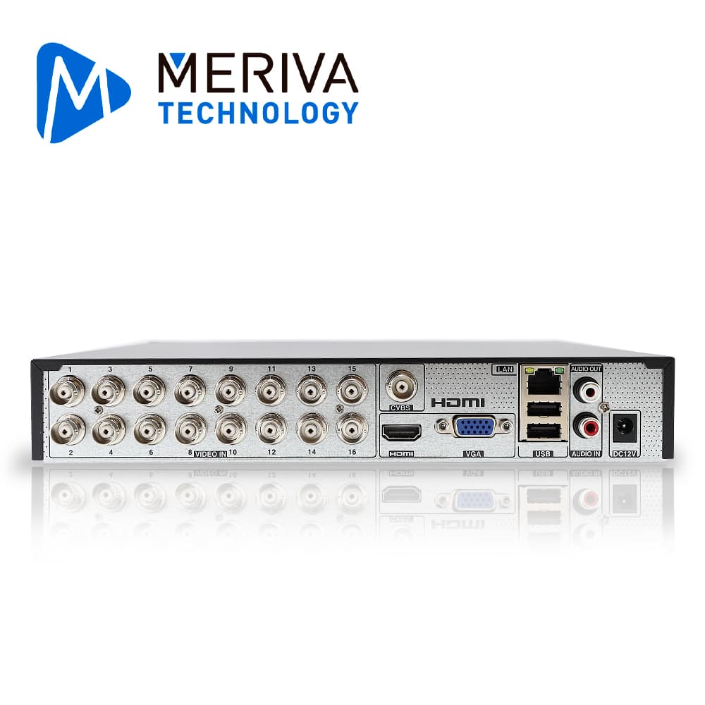 DVR MERIVA TECHNOLOGY MXVR-2116AI HD H.265 18CH 2MP PENTA HIBRIDO 16CH BNC / 2CH IP / SALIDA HDMI (1080P) + 1 VGA / 1 SALIDA + 1 ENTRADA DE AUDIO / COC / P2P-CLOUD / SO. N9000 / TECNOLOGIAS AHD / TVI / CVI / SD / IP / GRABACION 1080P-LITE / 1DD / COM - Miniatura 3
