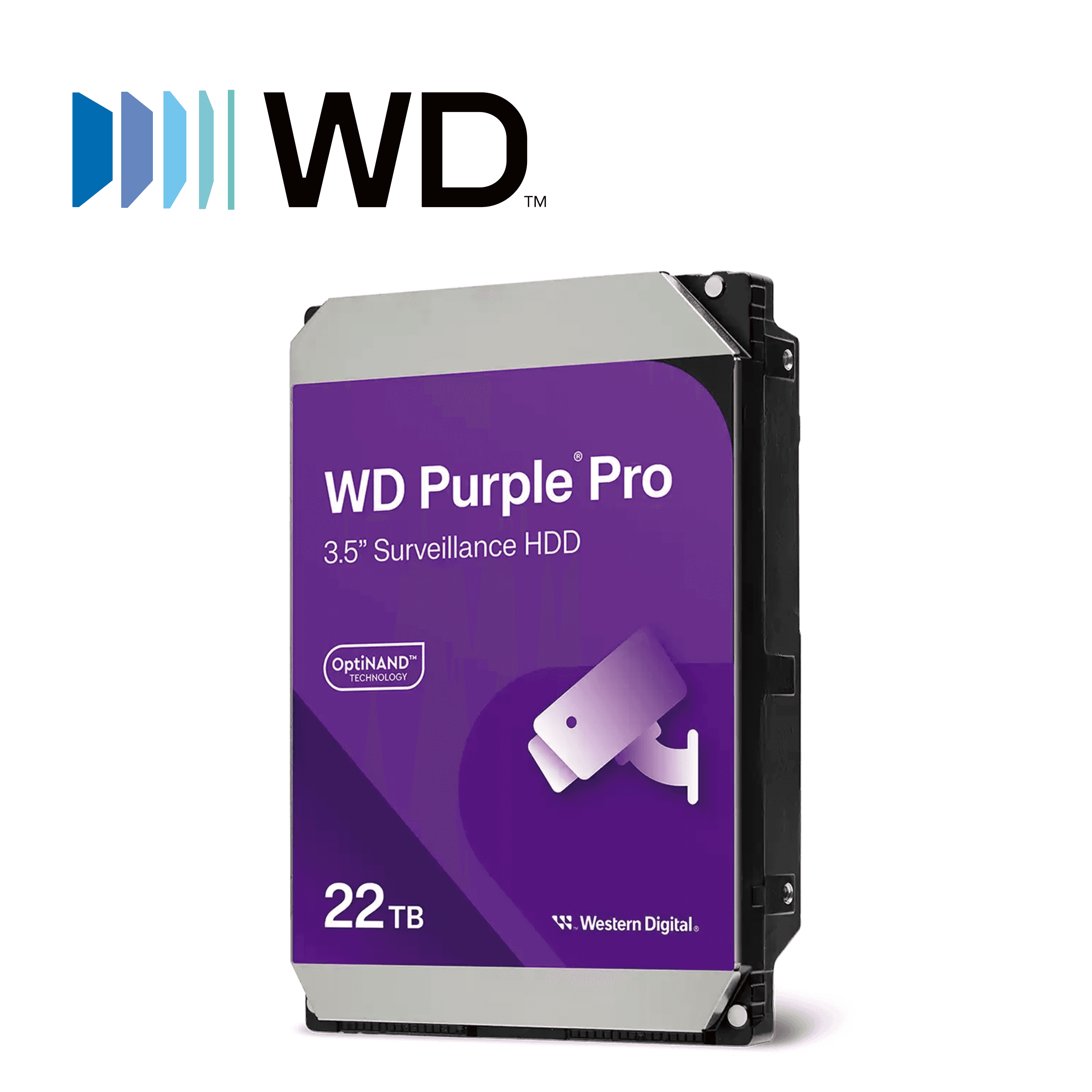 DISCO DURO DD 22TB SATA WD PURPLE PRO WD221PURP TRABAJO 24/7 SATA III CACHE 512MB 7200RPM OPTIMIZADO PARA VIDEOVIGILANCIA INTELIGENTE - Miniatura 3