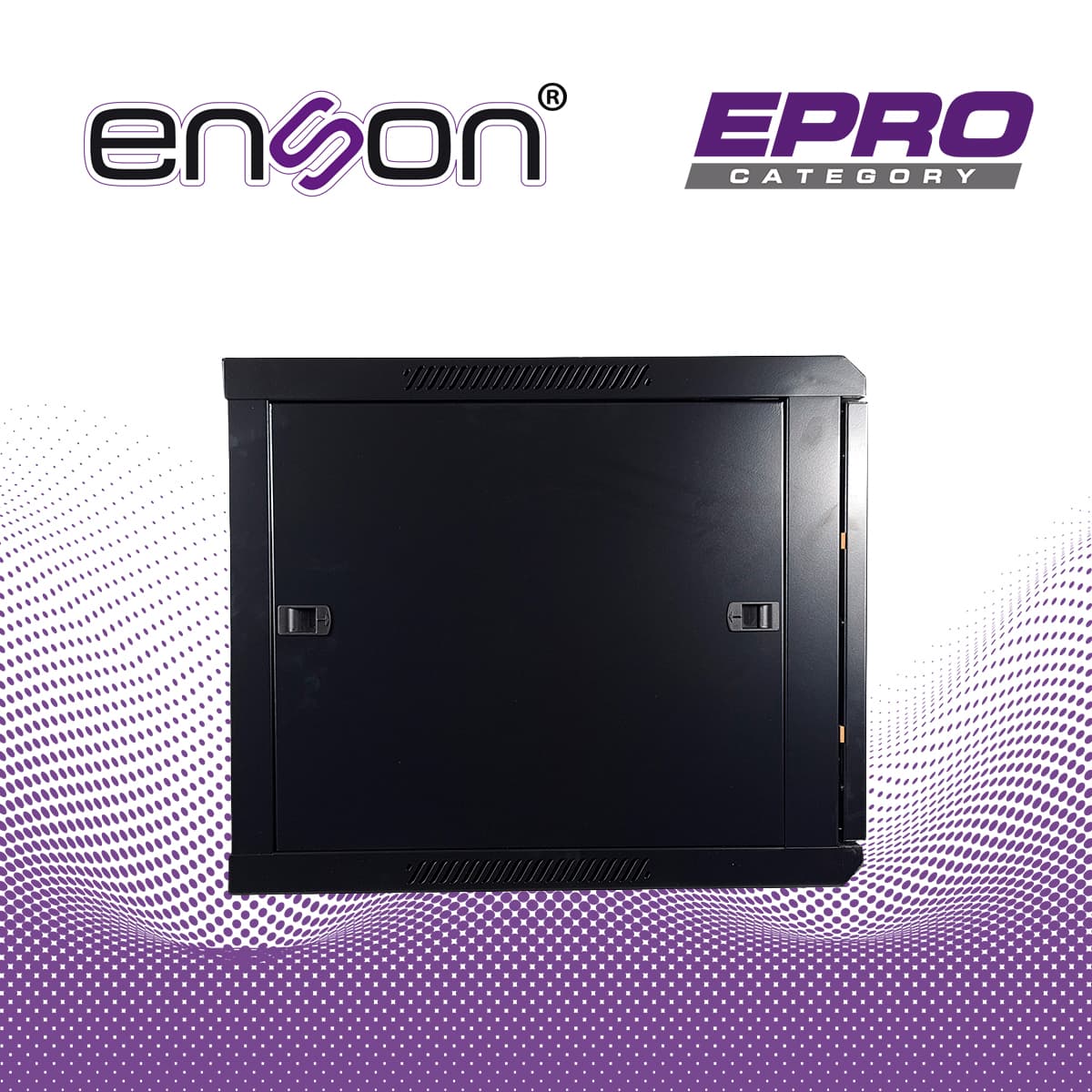 GABINETE DE PARED ENSON ENS-RKGB9U2 9UR PUERTA FRONTAL DE CRISTAL TEMPLADO CON CERRADURA DE SEGURIDAD RANURAS DE VENTILACION EN LA PARTE SUPERIOR PARA 2 VENTILADORES DE 11 CM 600X600X501MM - Miniatura 7