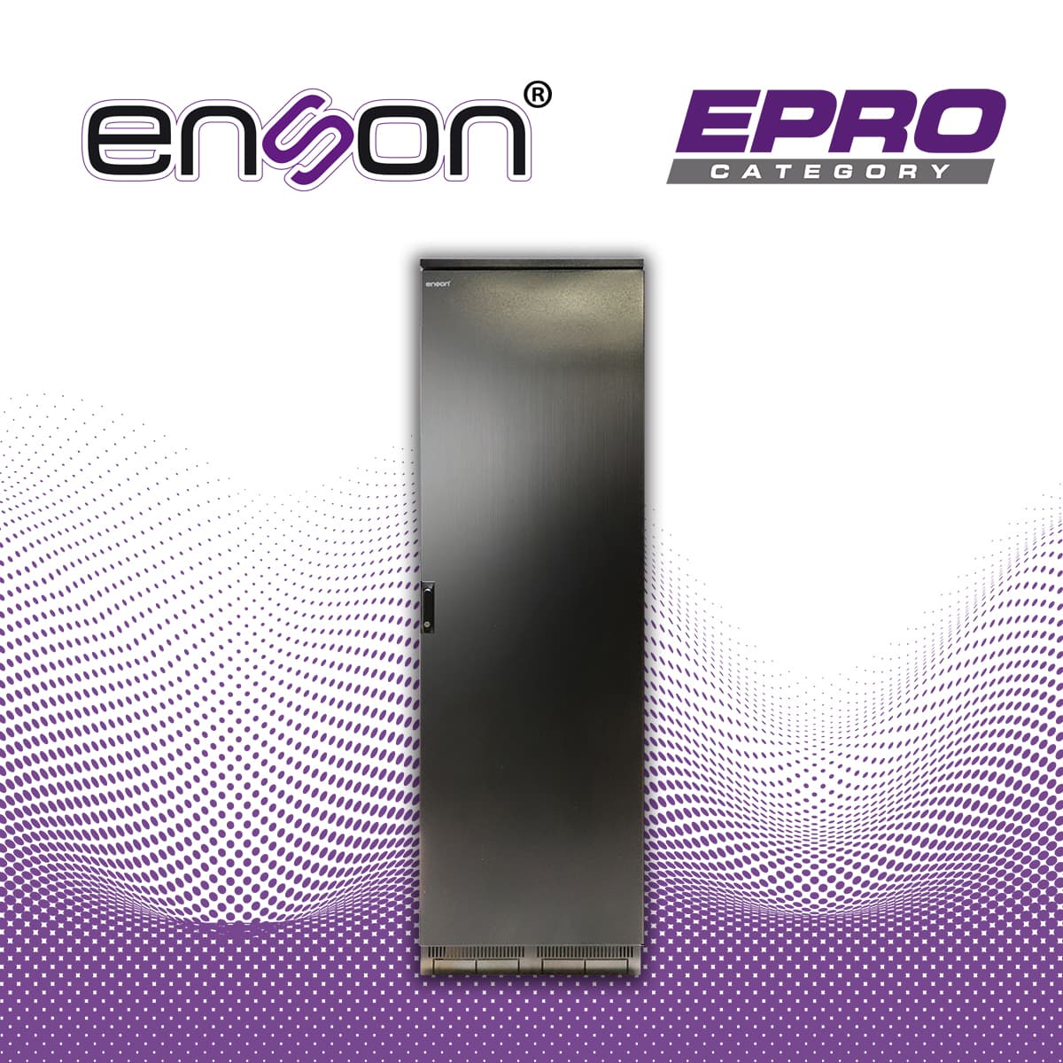 GABINETE EXTERIOR 42UR ENSON ENS-RKGB042U8 600X800 FABRICADO EN ACERO CON TIRA SELLADA EN PUERTA DELANTERA Y TRASERA  - Miniatura 7